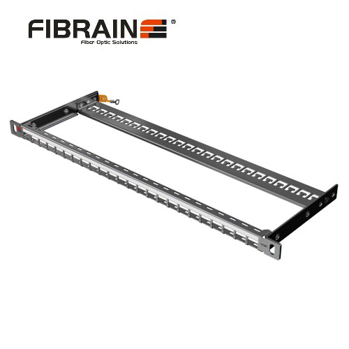 Patch Panel Vacío 0.5UR para Jack RJ45 - Alta Densidad