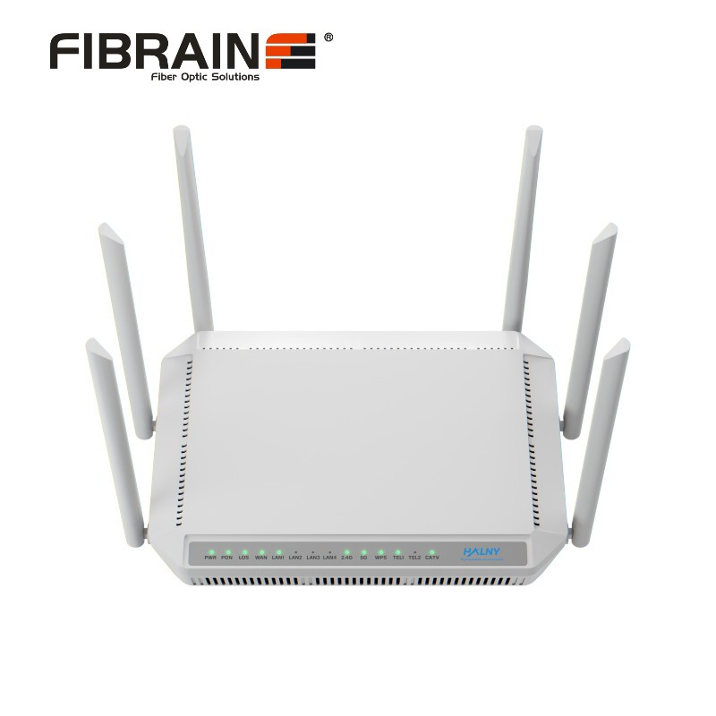 ONT con 4 Puertos GE, VOIP y WIFI